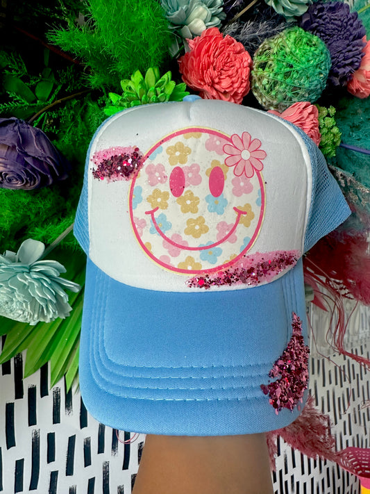 Smiley trucker hat