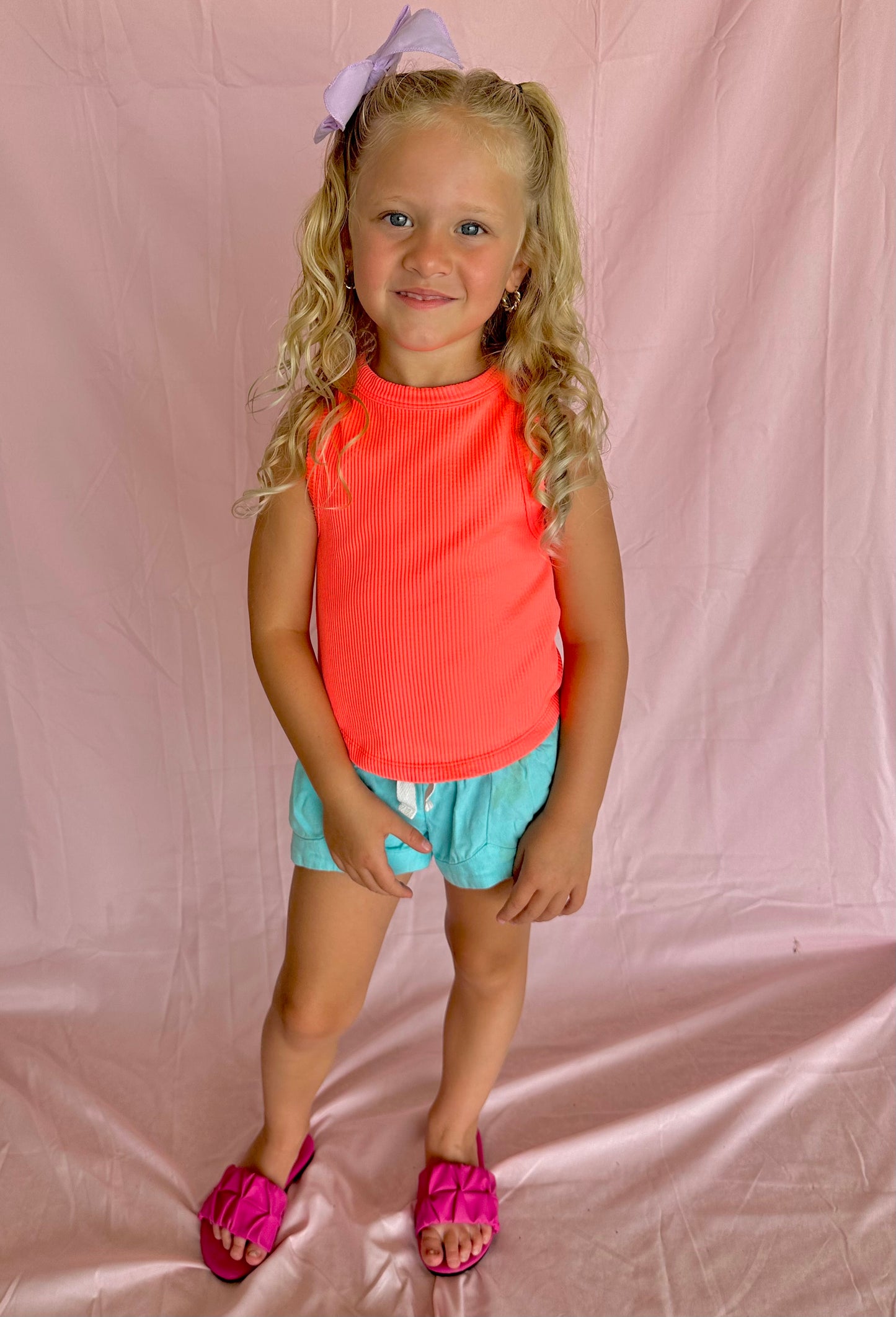 A loves A casual short (blue)